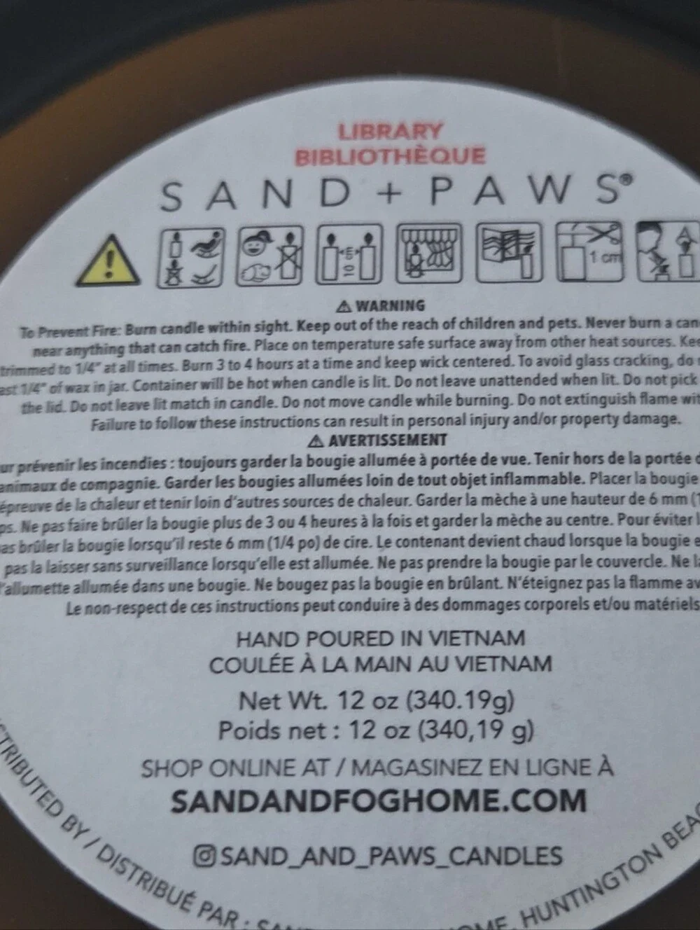 Sand + Fog Library Candle, New